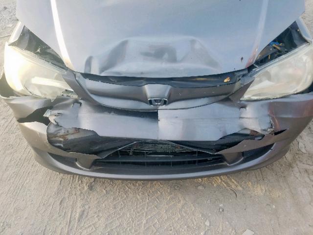 2HGES16335H632910 - 2005 HONDA CIVIC DX V GRAY photo 9