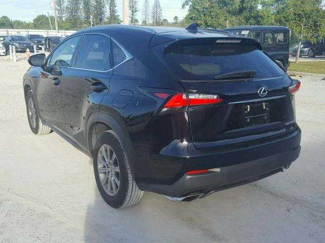 JTJYARBZ3H2058312 - 2017 LEXUS NX 200T BLACK photo 3