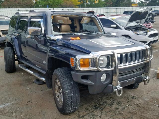 5GTDN13E178166676 - 2007 HUMMER H3 BLUE photo 1