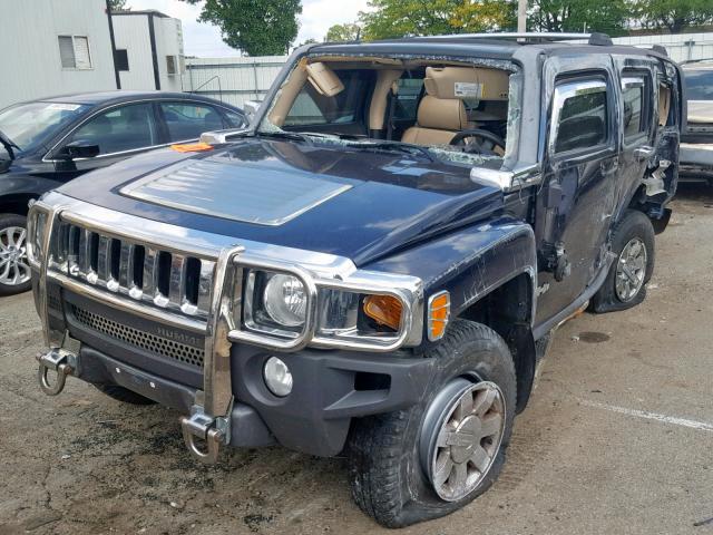 5GTDN13E178166676 - 2007 HUMMER H3 BLUE photo 2