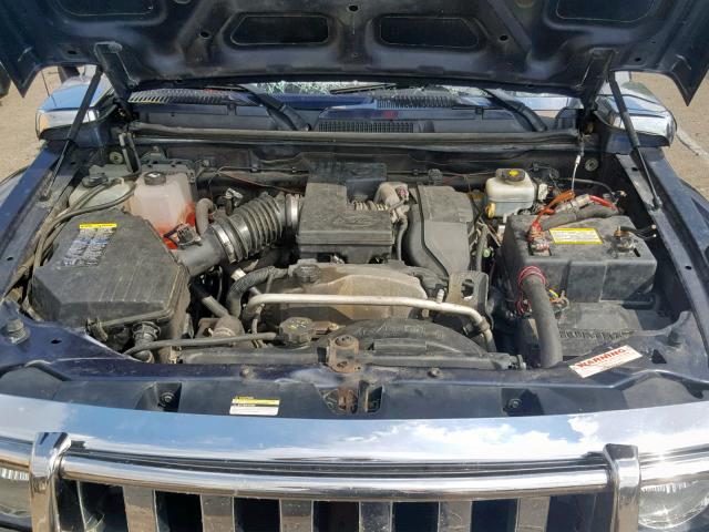 5GTDN13E178166676 - 2007 HUMMER H3 BLUE photo 7