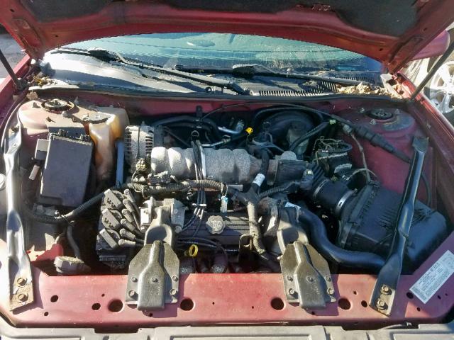 2G2WS522441347703 - 2004 PONTIAC GRAND PRIX RED photo 7