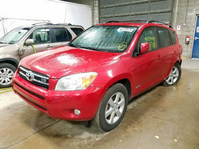 JTMBK31V676027063 - 2007 TOYOTA RAV4 LIMIT RED photo 2