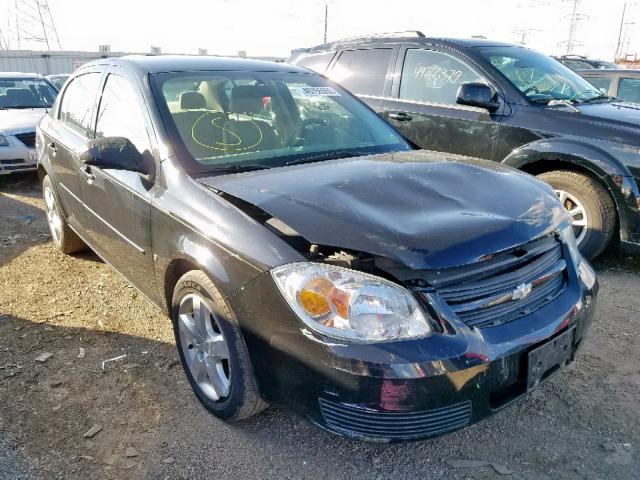 1G1AL55F877174754 - 2007 CHEVROLET COBALT LT BLACK photo 1