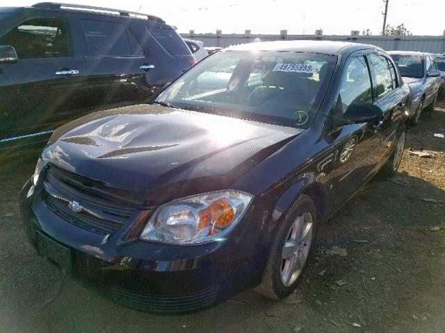 1G1AL55F877174754 - 2007 CHEVROLET COBALT LT BLACK photo 2