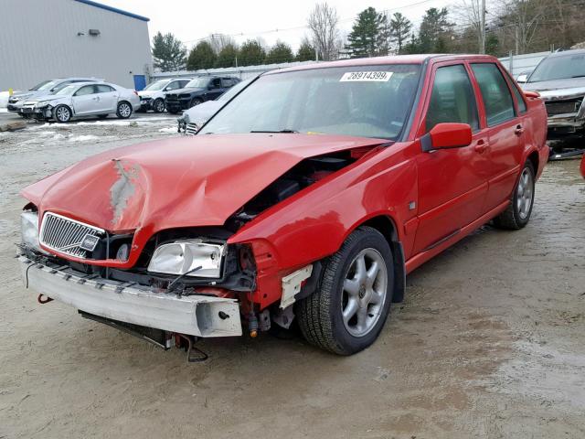 YV1LS5588W1505204 - 1998 VOLVO S70 RED photo 2