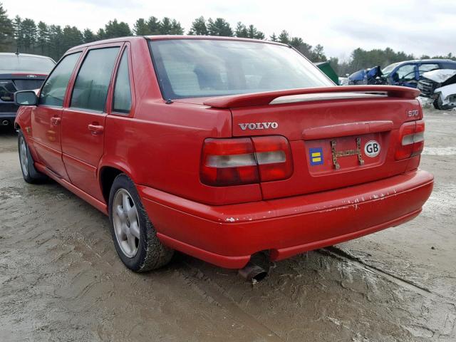 YV1LS5588W1505204 - 1998 VOLVO S70 RED photo 3