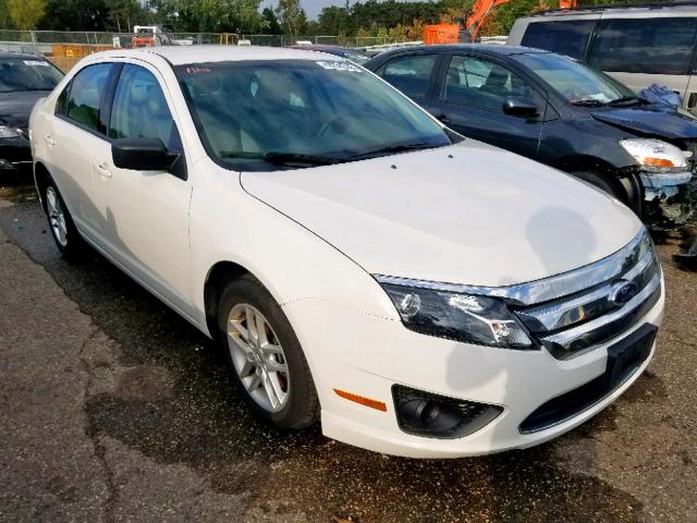 3FAHP0GA3CR231546 - 2012 FORD FUSION S WHITE photo 1