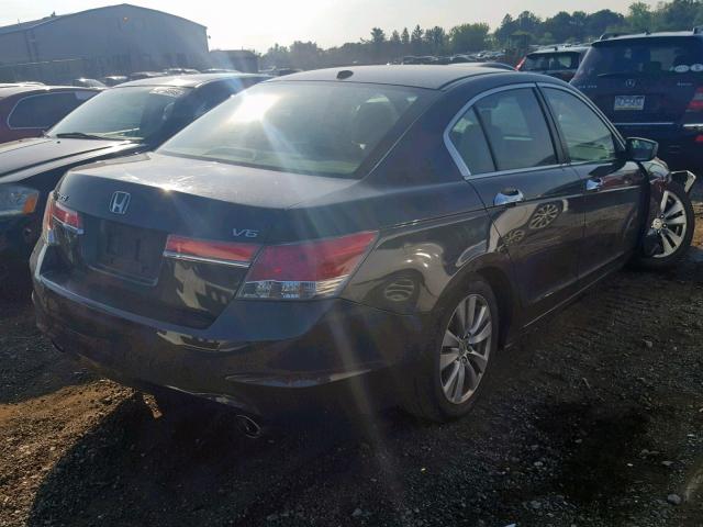 1HGCP3F88CA000058 - 2012 HONDA ACCORD EXL GRAY photo 4