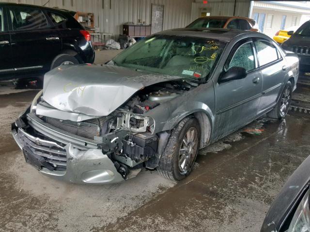 1C3AL56R04N118142 - 2004 CHRYSLER SEBRING LX SILVER photo 2