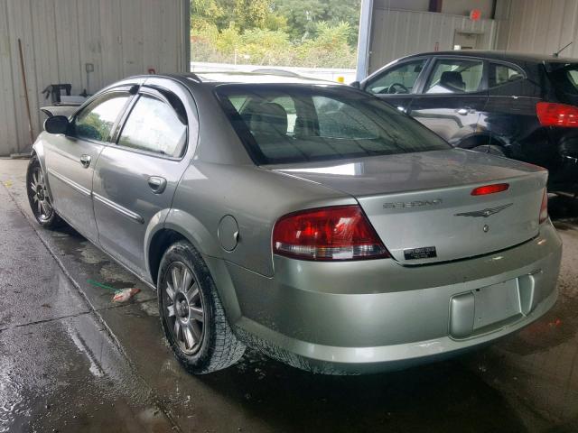 1C3AL56R04N118142 - 2004 CHRYSLER SEBRING LX SILVER photo 3