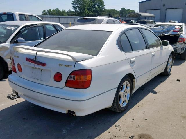 JT8BH68XXX0021467 - 1999 LEXUS GS 400 WHITE photo 4