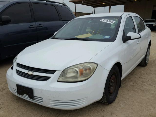 1G1AT58H697261472 - 2009 CHEVROLET COBALT LT WHITE photo 2