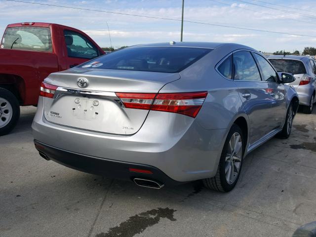 4T1BK1EB7FU185938 - 2015 TOYOTA AVALON XLE SILVER photo 4