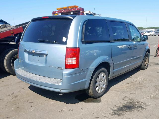 2A8HR44H58R801419 - 2008 CHRYSLER TOWN & COU BLUE photo 4