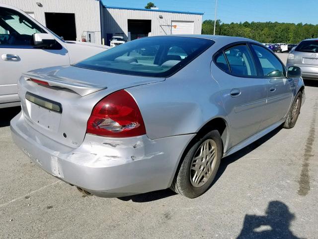 2G2WP522941294885 - 2004 PONTIAC GRAND PRIX SILVER photo 4