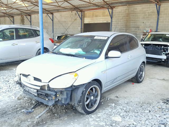 KMHCM3AC8AU160242 - 2010 HYUNDAI ACCENT BLU SILVER photo 2