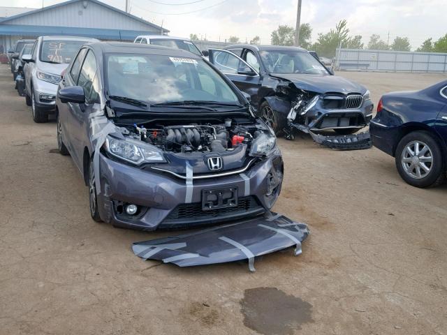 3HGGK5H81FM716932 - 2015 HONDA FIT EX GRAY photo 1