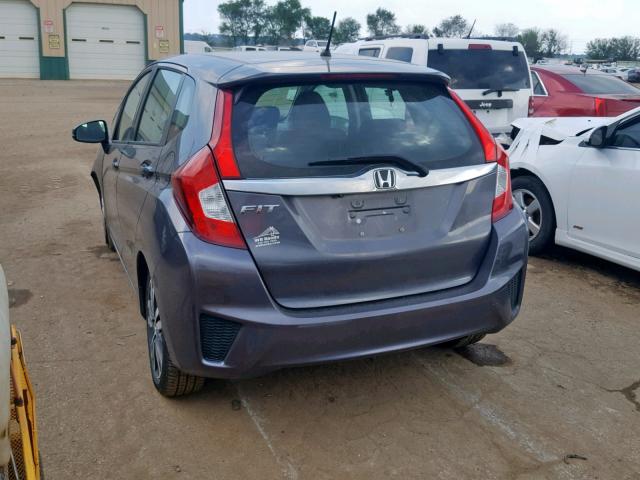 3HGGK5H81FM716932 - 2015 HONDA FIT EX GRAY photo 3