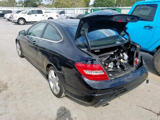 WDDGJ4HB9EG191298 - 2014 MERCEDES-BENZ C 250 BLACK photo 3