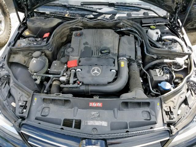 WDDGJ4HB9EG191298 - 2014 MERCEDES-BENZ C 250 BLACK photo 7