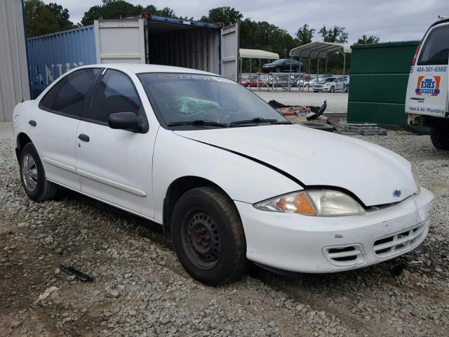 1G1JC524927137188 - 2002 CHEVROLET CAVALIER B WHITE photo 1