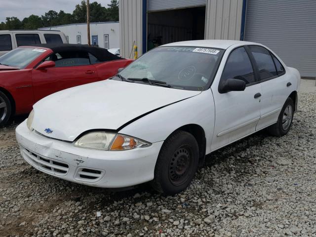 1G1JC524927137188 - 2002 CHEVROLET CAVALIER B WHITE photo 2