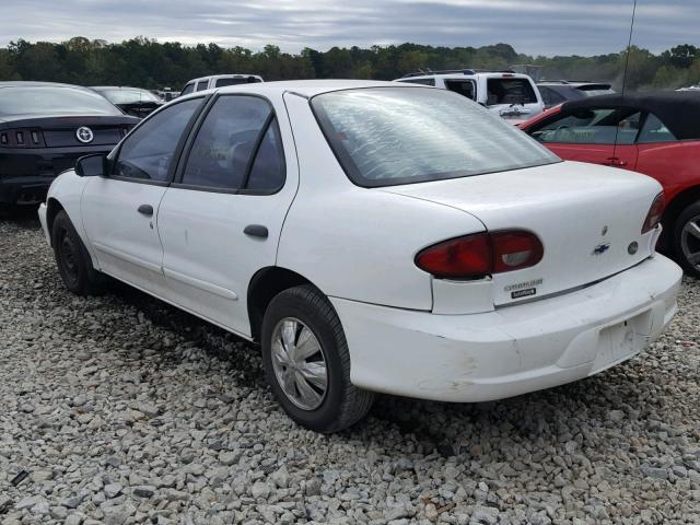 1G1JC524927137188 - 2002 CHEVROLET CAVALIER B WHITE photo 3