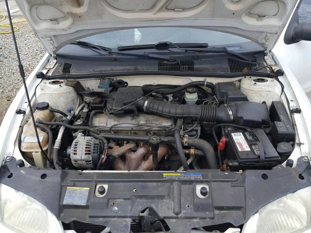 1G1JC524927137188 - 2002 CHEVROLET CAVALIER B WHITE photo 7