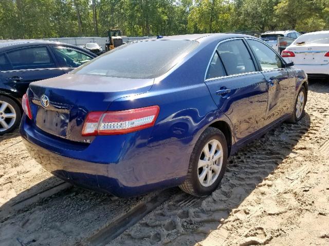 4T1BF3EK2AU559042 - 2010 TOYOTA CAMRY BASE BLUE photo 4