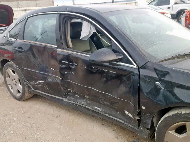 2G1WD58C669372671 - 2006 CHEVROLET IMPALA SUP შავი ფოტო 9