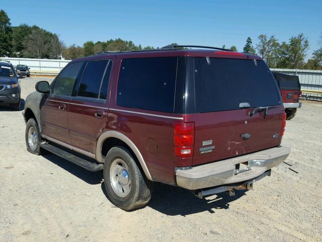 1FMRU18W5WLB85871 - 1998 FORD EXPEDITION BURGUNDY photo 3