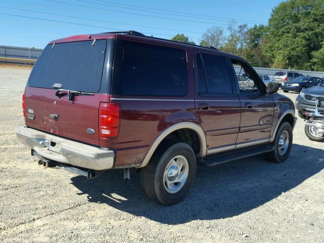 1FMRU18W5WLB85871 - 1998 FORD EXPEDITION BURGUNDY photo 4