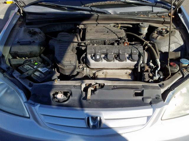 2HGES16112H595866 - 2002 HONDA CIVIC DX SILVER photo 7