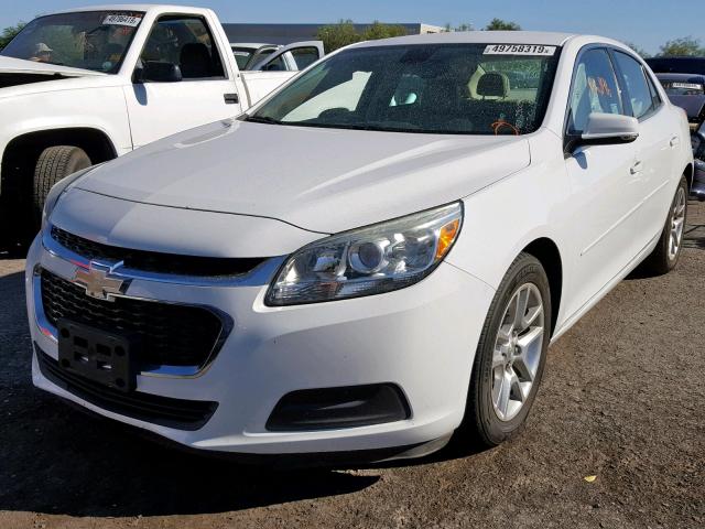 1G11C5SL3FF154023 - 2015 CHEVROLET MALIBU 1LT WHITE photo 2