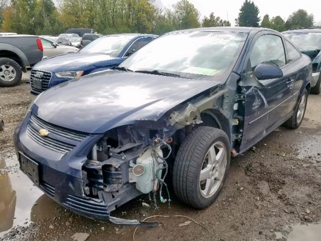 1G1AT18H997255111 - 2009 CHEVROLET COBALT LT BLUE photo 2