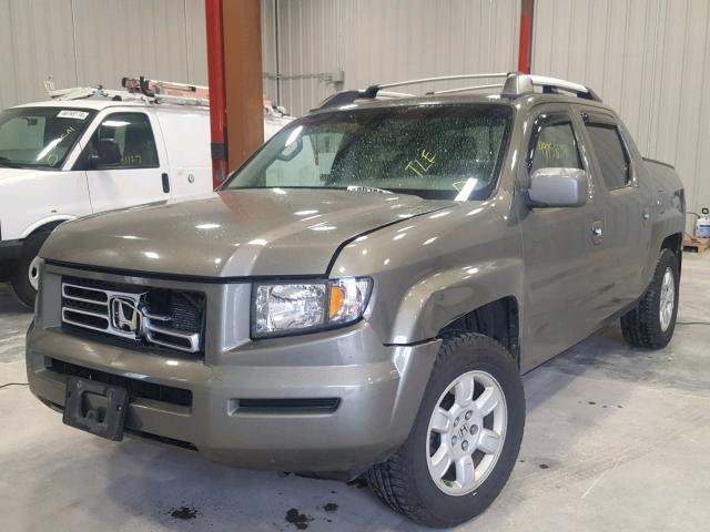 2HJYK16437H543650 - 2007 HONDA RIDGELINE BROWN photo 2