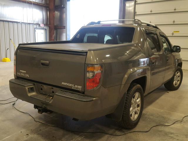 2HJYK16437H543650 - 2007 HONDA RIDGELINE BROWN photo 4