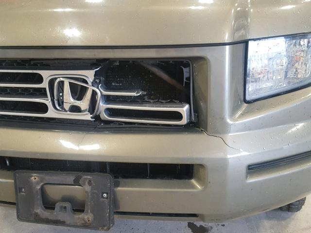 2HJYK16437H543650 - 2007 HONDA RIDGELINE BROWN photo 9