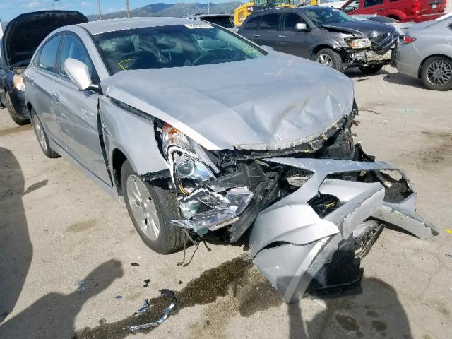 KMHEC4A4XDA100043 - 2013 HYUNDAI SONATA HYB SILVER photo 1