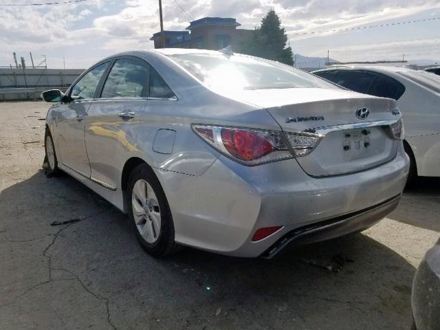 KMHEC4A4XDA100043 - 2013 HYUNDAI SONATA HYB SILVER photo 3