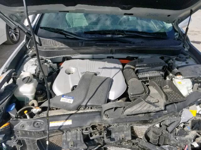 KMHEC4A4XDA100043 - 2013 HYUNDAI SONATA HYB SILVER photo 7