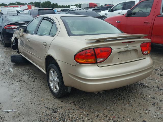 1G3NF52E42C167845 - 2002 OLDSMOBILE ALERO GLS GOLD photo 3