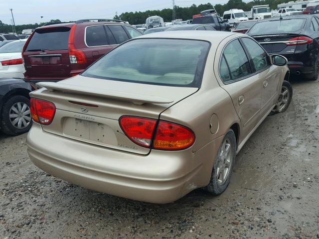 1G3NF52E42C167845 - 2002 OLDSMOBILE ALERO GLS GOLD photo 4