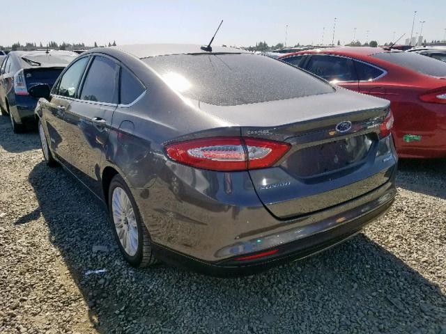 3FA6P0LU9GR342454 - 2016 FORD FUSION SE GRAY photo 3