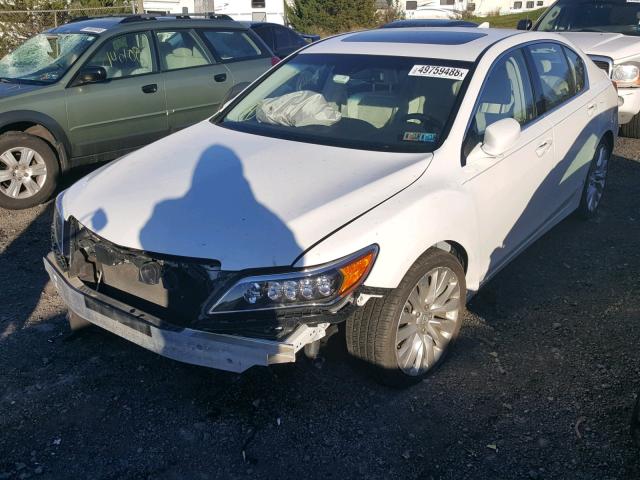 JH4KC1F95EC003606 - 2014 ACURA RLX ADVANC WHITE photo 2