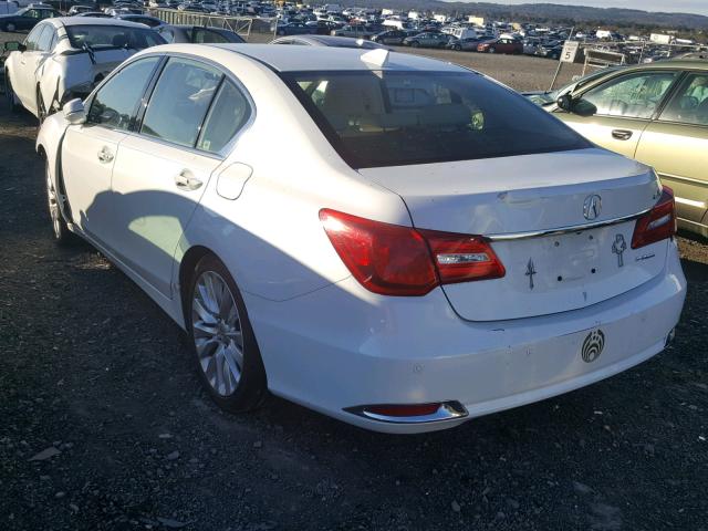 JH4KC1F95EC003606 - 2014 ACURA RLX ADVANC WHITE photo 3