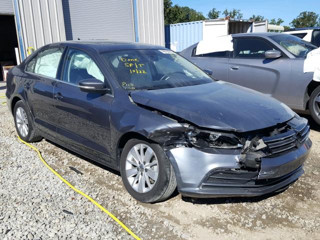 3VWLA7AJXFM342777 - 2015 VOLKSWAGEN JETTA TDI GRAY photo 1