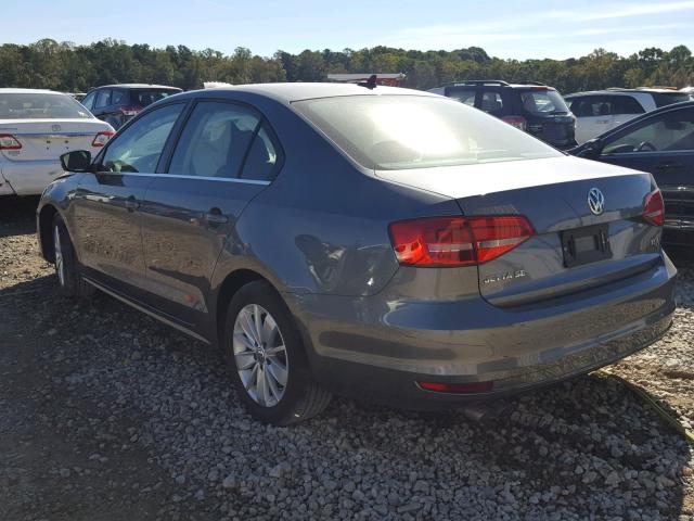 3VWLA7AJXFM342777 - 2015 VOLKSWAGEN JETTA TDI GRAY photo 3