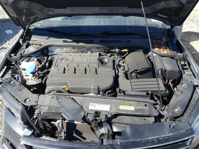 3VWLA7AJXFM342777 - 2015 VOLKSWAGEN JETTA TDI GRAY photo 7